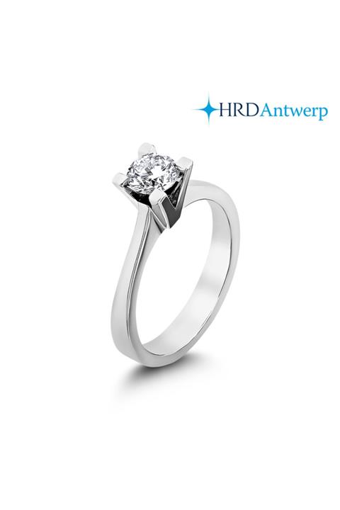 Barok Diamond Pırlanta Tektaş Yüzük 0.65 Ct. F Sı 18k Hrd Sertifikalı