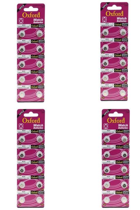 Oxford 40 Adet Ag4 Lr626 377a Sr626 177 Alkalin 1.5v Düğme Pil (terazi Saat-oyuncak Garaj Pili)
