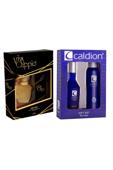 Hunca Viva Cappio Edt 60 Ml Kadın Edp + 150 Ml Deo Set&caldion Classic Erkek Edt 100 Ml + 150 Ml 2'li Set