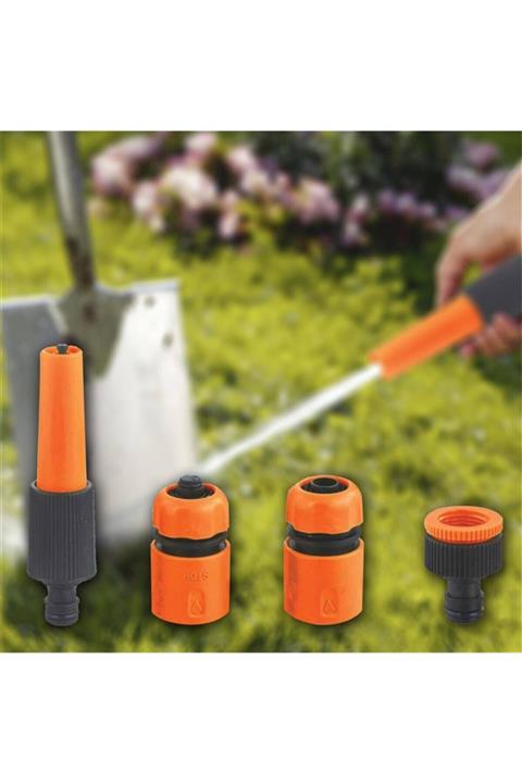 YFHOME Spreyli Bahçe Saksı Çiçek Bitki Sulama Hortum Başlık Seti 4 Parça