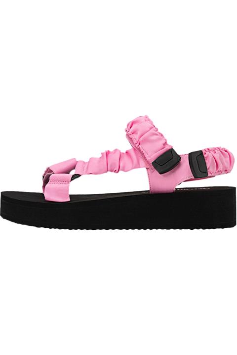 Stradivarius Düz Bantlı Kumaş Sandalet