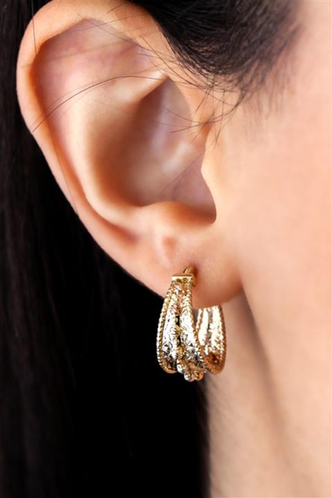 Cenova Kuyumculuk 14 Ayar Altın Tasarım Günlük Küpe