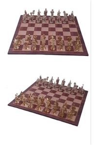 Royal Shop Metal Figürlü Satranç Takımı Rs12