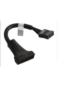 WOZLO 9 Pin Usb 2.0 To 19 Pin Usb 3.0 Çevirici Dönüştürücü Kablo