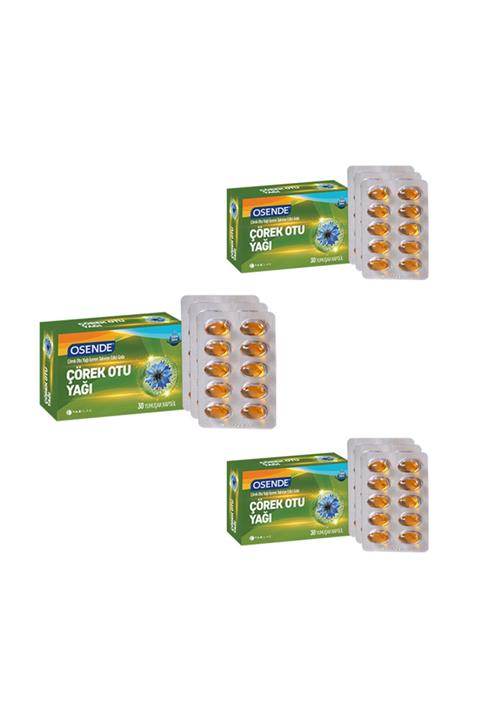 Tab İlaç Osende Çörek Otu Yağı 30 Kapsül X3 Adet