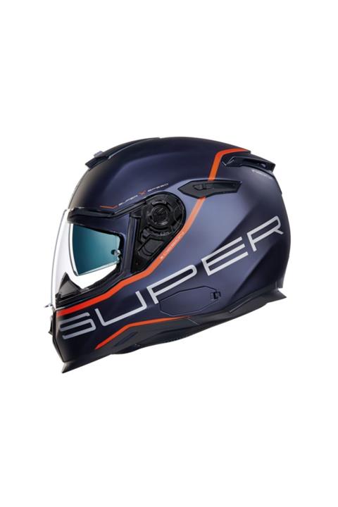 Nexx Sx.100 Superspeed Mat Mavi-Kırmızı Kask
