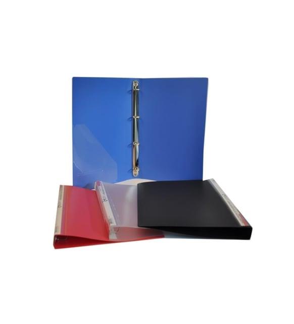 Bafix Halkalı Dosya 4 Halkalı A4 Mavi Dosya (35 Li Paket)