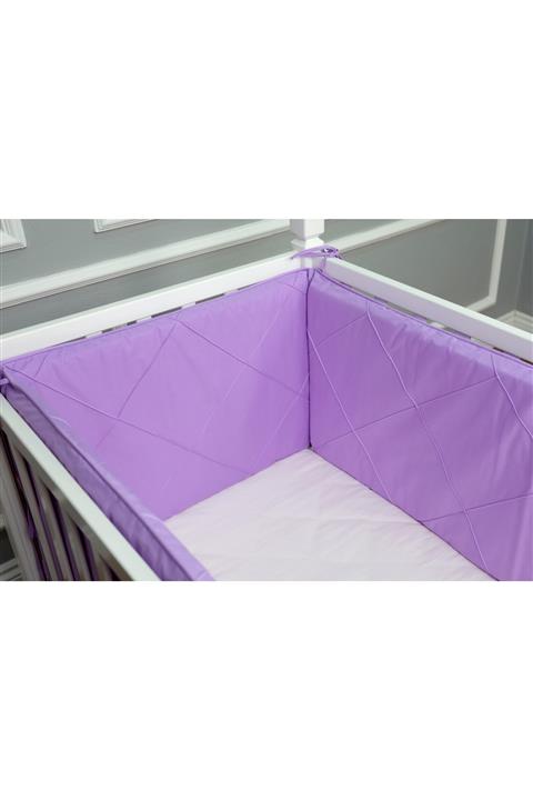 MAYA BABY Klasik Yan Koruma Seti 4 Parça 70x140 Lila