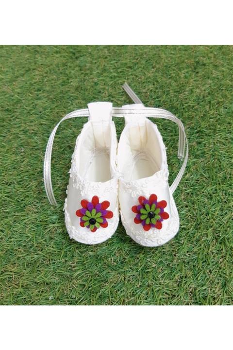 Sönmez Baby Kesme Motifli Bebe Ev Saten Patik