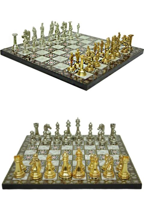 moryconcept Satranç Seti Zamak 27 Cm