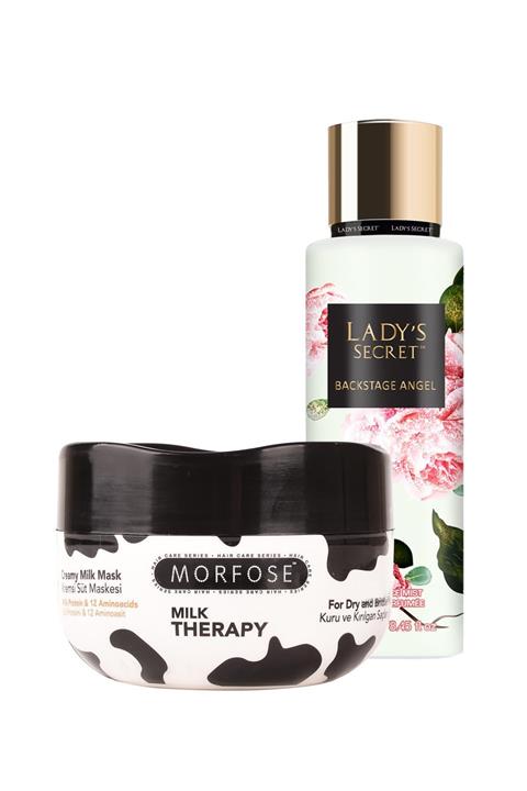 Lady Secret Backstage Angel Vücut Spreyi + Morfose Milk Therapy Saç Maskesi