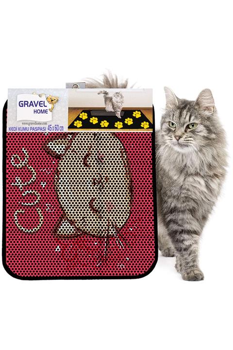 Gravel Kedi Kumu Paspası Yeni Sezon 45 X 60 Cm Nrszn0179
