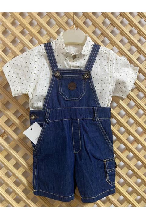 KALP BUTİK Çocuk Salopet Gömlek Takım