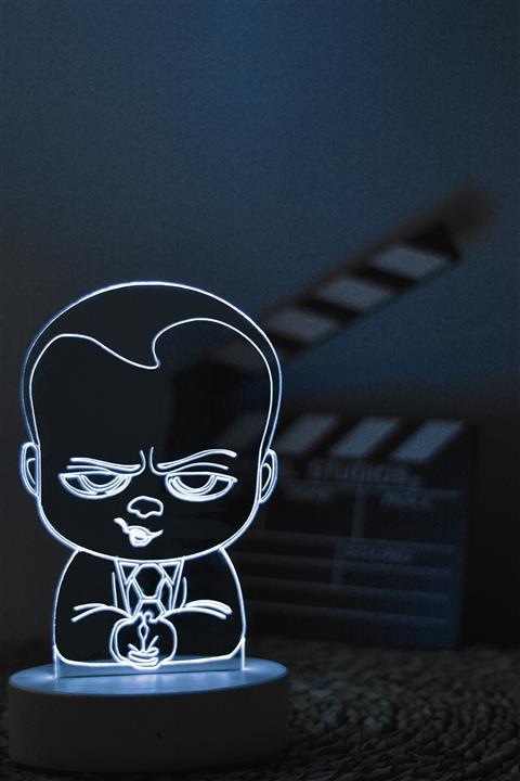 Yubi Design Patron Bebek 3 Boyutlu Dekoratif Gece Lambası 3d