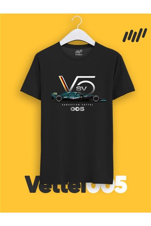 FANBOX SHOP Sebastian Vettel Aston Martin F1 Team Logo T-shirt
