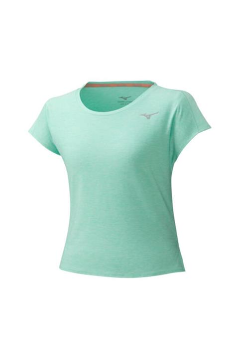 MIZUNO Kadın Yeşil Kısa Kollu Spor T-Shirt