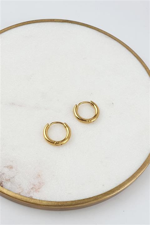 Çlk Accessories Çelik Orta Boy Ince Halka Küpe B150