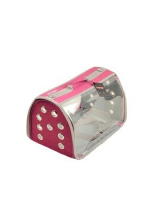 Lepus Şeffaf Flybag Pembe Kedi Köpek Taşıma Çantası 25*25*40 Cm