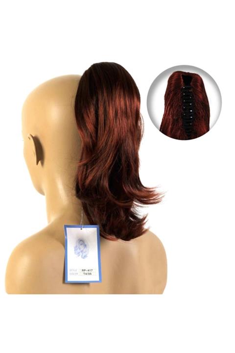 AYTUĞ PERUK Mandallı Kuyruk / Kısa / Düz / Kızıl / Rp417-t4.35