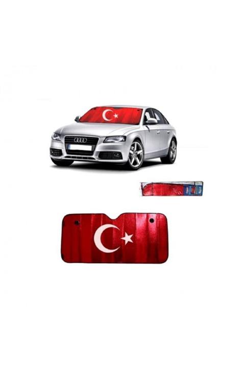 Bulut Ticaret Ayyıldız Logolu Oto Araç Ön Cam Metalik Güneşlik