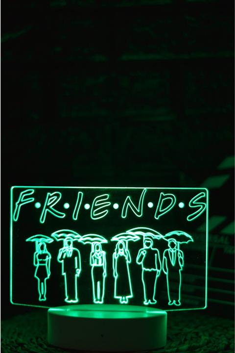 Yubi Design Friends - 3 Boyutlu Dekoratif Gece Lambası 3d