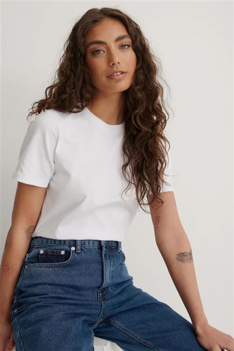 BAMOST Pamuklu Basic Örme T-shirt - Siyah