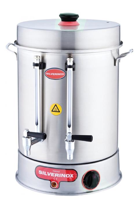 Işıkgaz Çevirmeli Metal Musluklu Çay Makinesi 160 Bardak 15 Lt. 2000 W. Profesyonel Endüstriyel