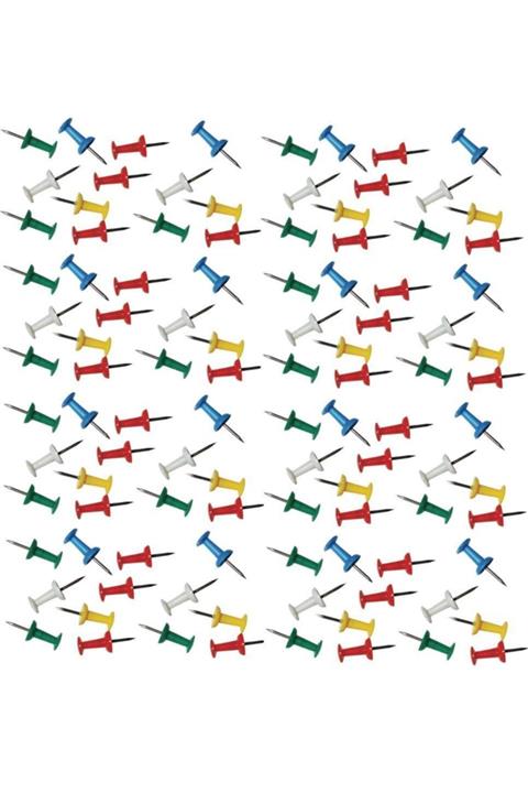 Tvet Harita Çivisi Renkli Plastik Saklama Kutulu 380 Li