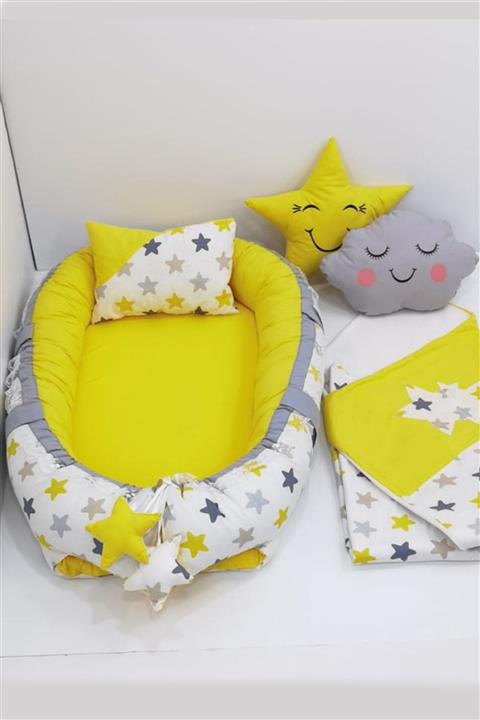mordesign Büyük Yıldız Babynest Polar Battaniye Takım