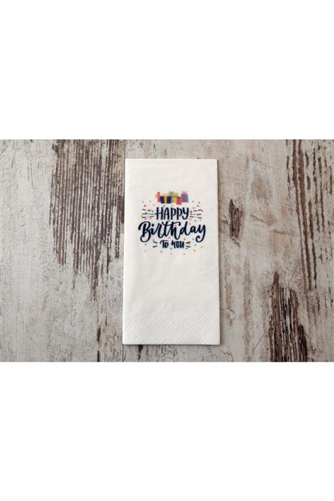 oversstore Özel Baskılı Peçete (happy Birthday To You) 25 Adet