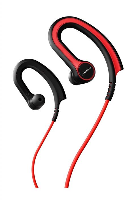 Pioneer SE-E711T-R Mikrofonlu Kulak Kancalı Kulaklık Kırmızı