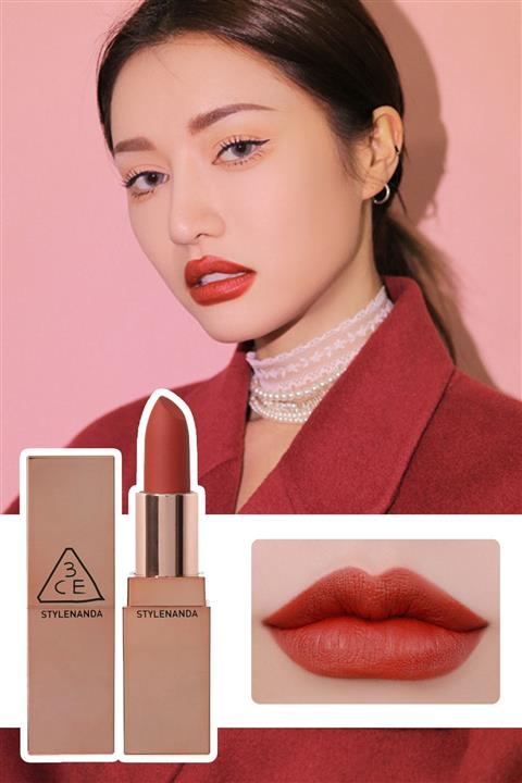 3CE Yoğun Pigmentli Mat Ruj Mood Recipe Matte Lip Color Red Seventies #228