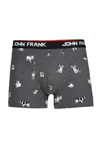 John Frank Erkek Gri F.bulldog Desenli Boxer