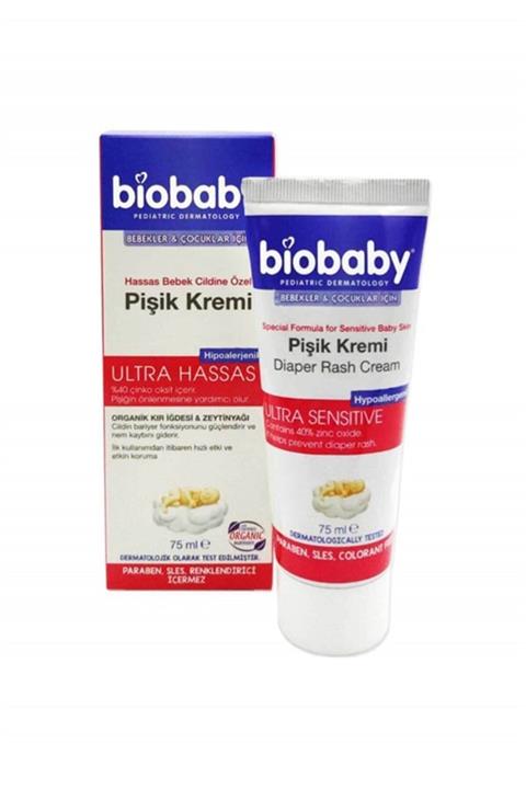 Biobaby Hassas Bebek Cildine Özel Pişik Kremi 75 Ml