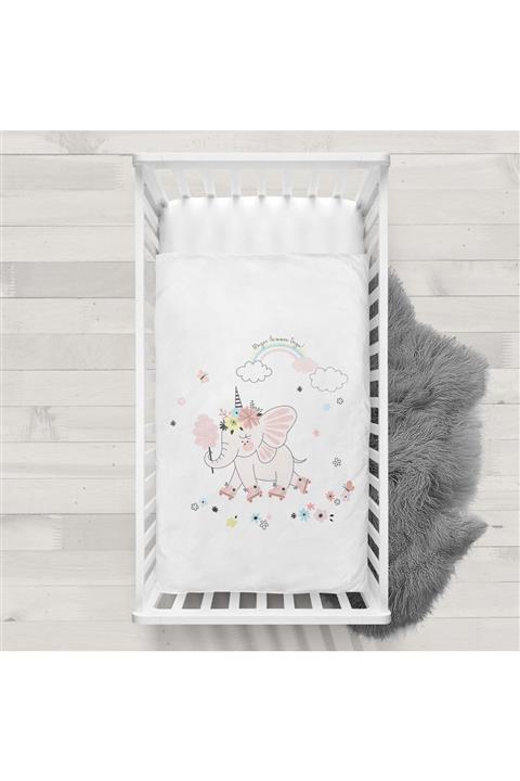 decoars Unıcorn Fil Figürlü Yatak Örtüsü