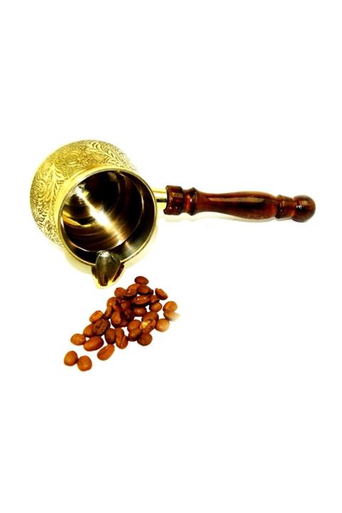 pologift Polyester Dekoratif Prinç Altın Rengi Cezve Obje