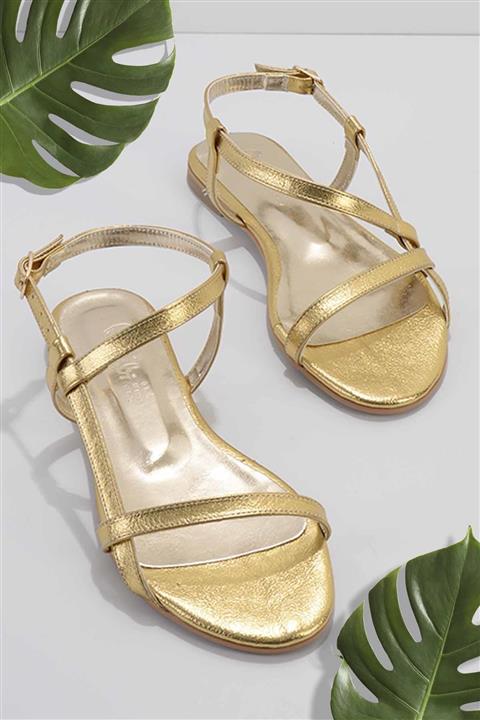 Bambi Altın Kadın Sandalet