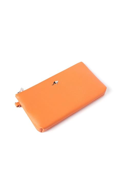 Cangurione Turuncu Deri Kadın Cüzdan Cgn-3447a