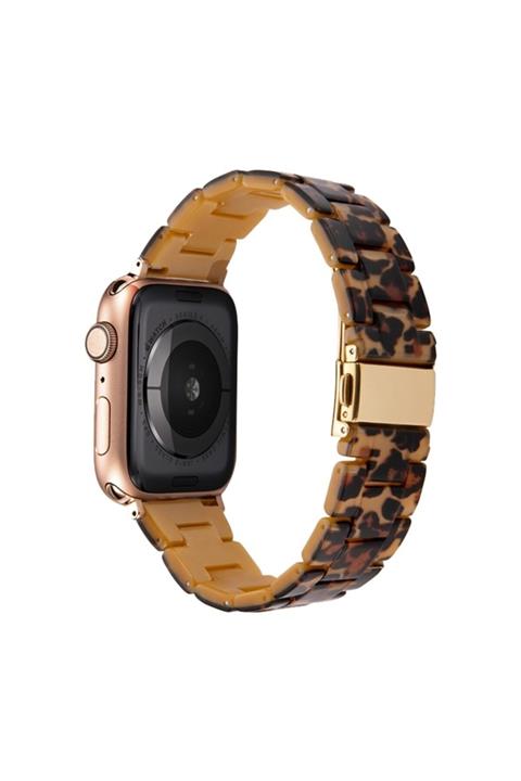 BİPOWER Apple Watch 38-40mm Krd25 Resin Camel Kordon