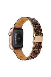 BİPOWER Apple Watch 38-40mm Krd25 Resin Camel Kordon