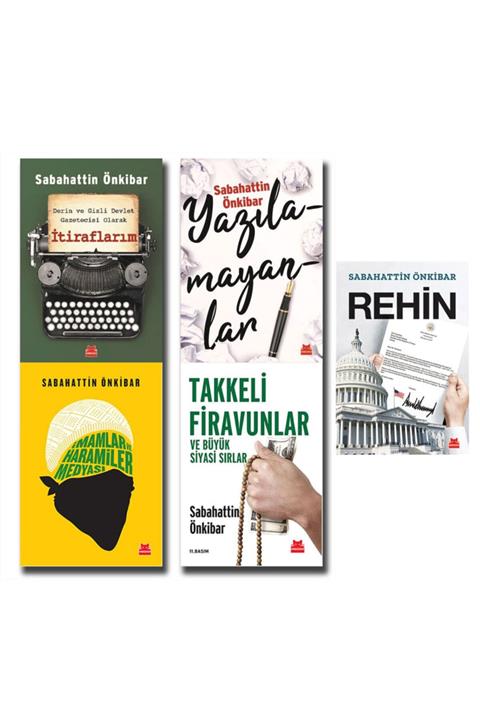 Kırmızı Kedi Yayınevi Sabahattin Önkibar Seti (4kitap) Itiraflarım, Takkeli Firavunlar, Yazılamayanlar, Rehin...