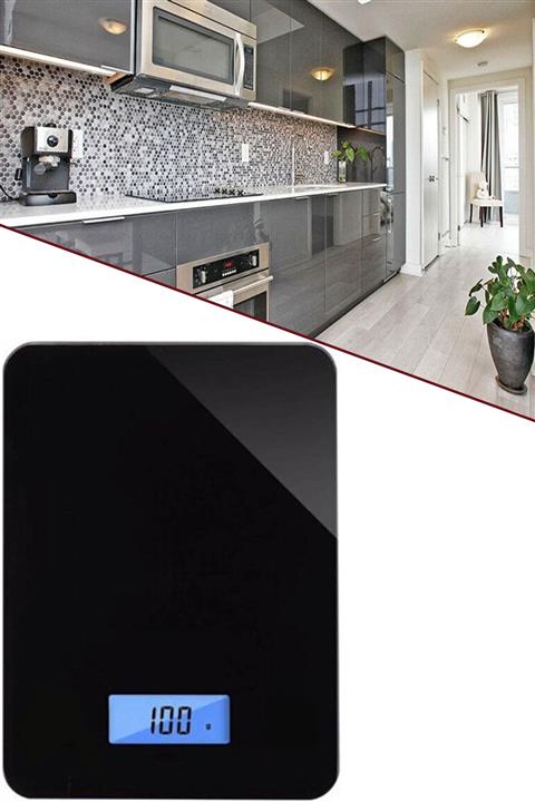 Mobee Crown Dijital Siyah Cam Mutfak Terazisi 5 Kg Crw-7022 1410