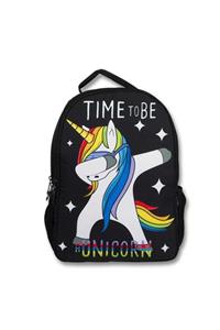 MASTER PACK Ümit Çanta Kız Çocuk Time To Be Unicorn Desenli Cennec Sırt Çantası