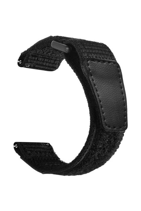 Magazabu Realme Watch S Pro Uyumlu Kordon Magic Nylon Saat Kordonu 22/kny--siyah