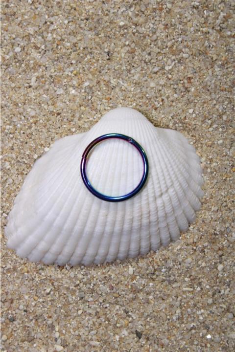 NOBLE GETTO Cerrahi Çelik Rainbow Renk Tragus, Conch, Helix Ve Septum Klipsli Piercing