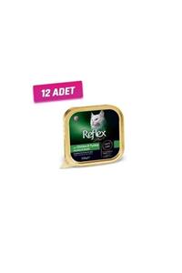 Reflex Plus 12 Adet - Tavuk Ve Hindili Pate Yetişkin Kedi Konservesi 100 Gr