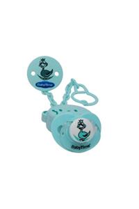 Babytime 0-6 Ay Emzik Saklama Kabı + Emzik Askısı + Emzik - Yeşil