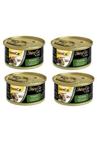 Gimcat Shinycat 4 Adet Tavuklu Kedi Otlu 70 Gr Konserve Arda041