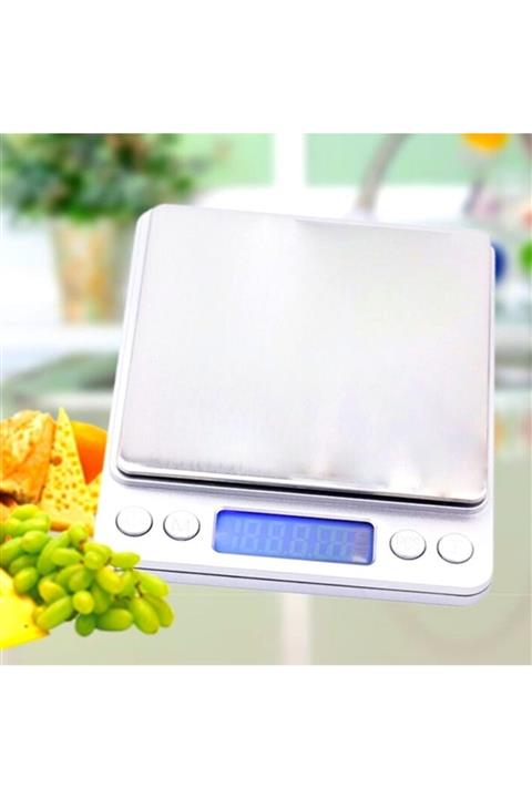 itex Elektronik 3 Kg Kapasiteli Dijital Hassas Kantar Mutfak Tartısı Terazi