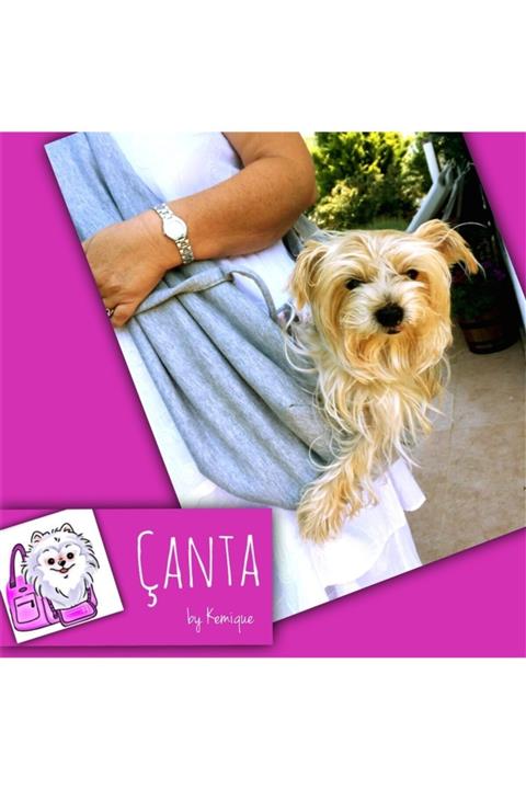 Kemique Köpek Taşima Çantası - Gri